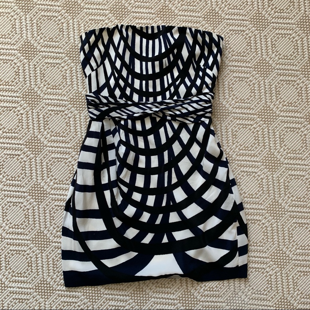 Theory Silk Strapless Dress